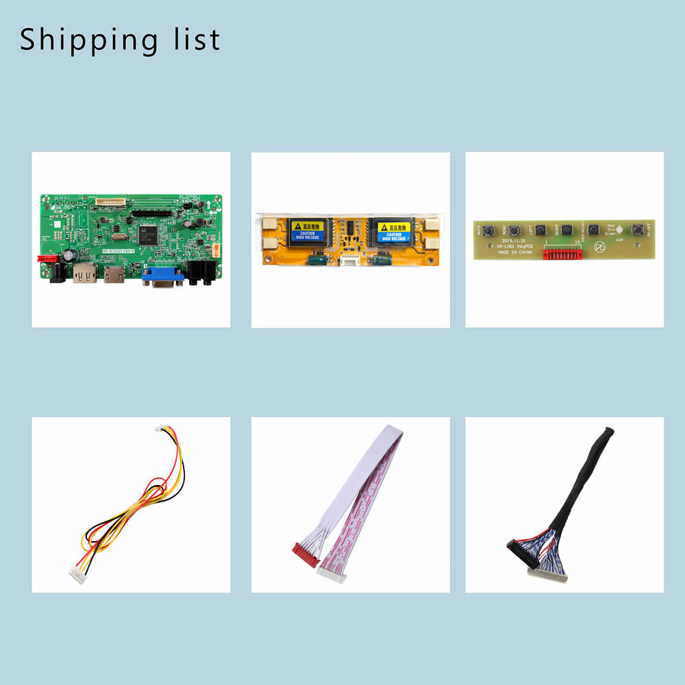 HDMI DP VGA LCD Controller Board For 19" 1440x900 LTM190M2-L31 M190PW01 V0 LCD