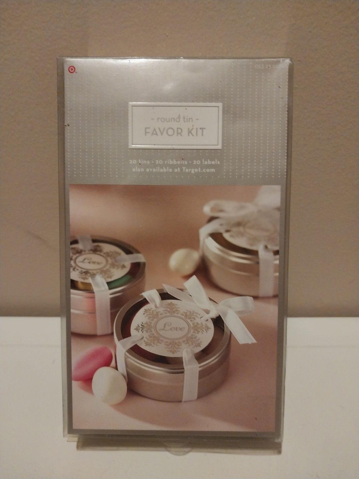 Round Tin Favor Kit 20 Tins Silver For Arts Candles Storage Weddings Brand New