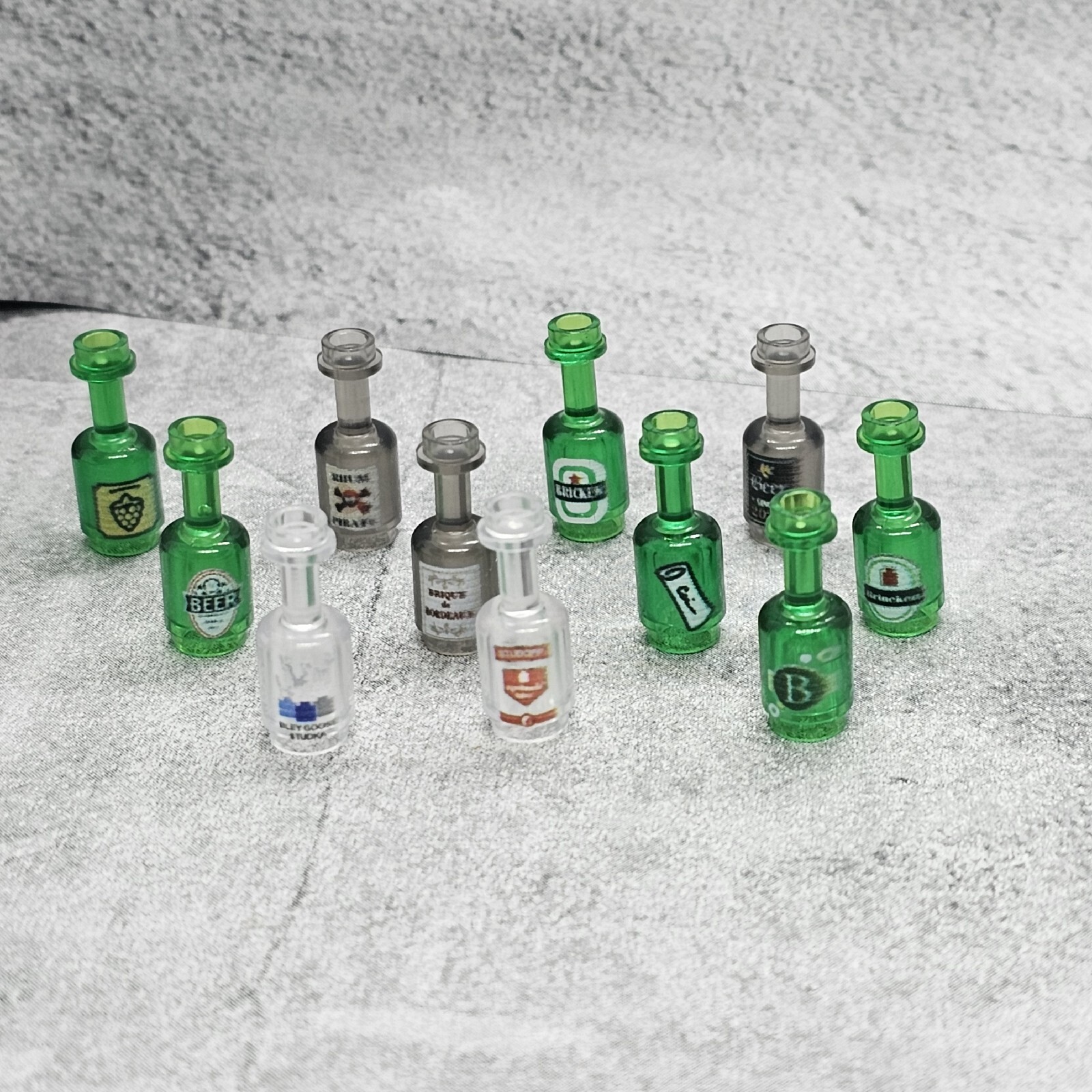 Multipack Custom Bottle Beverages Blocks Accessories for Minifigures Conb03