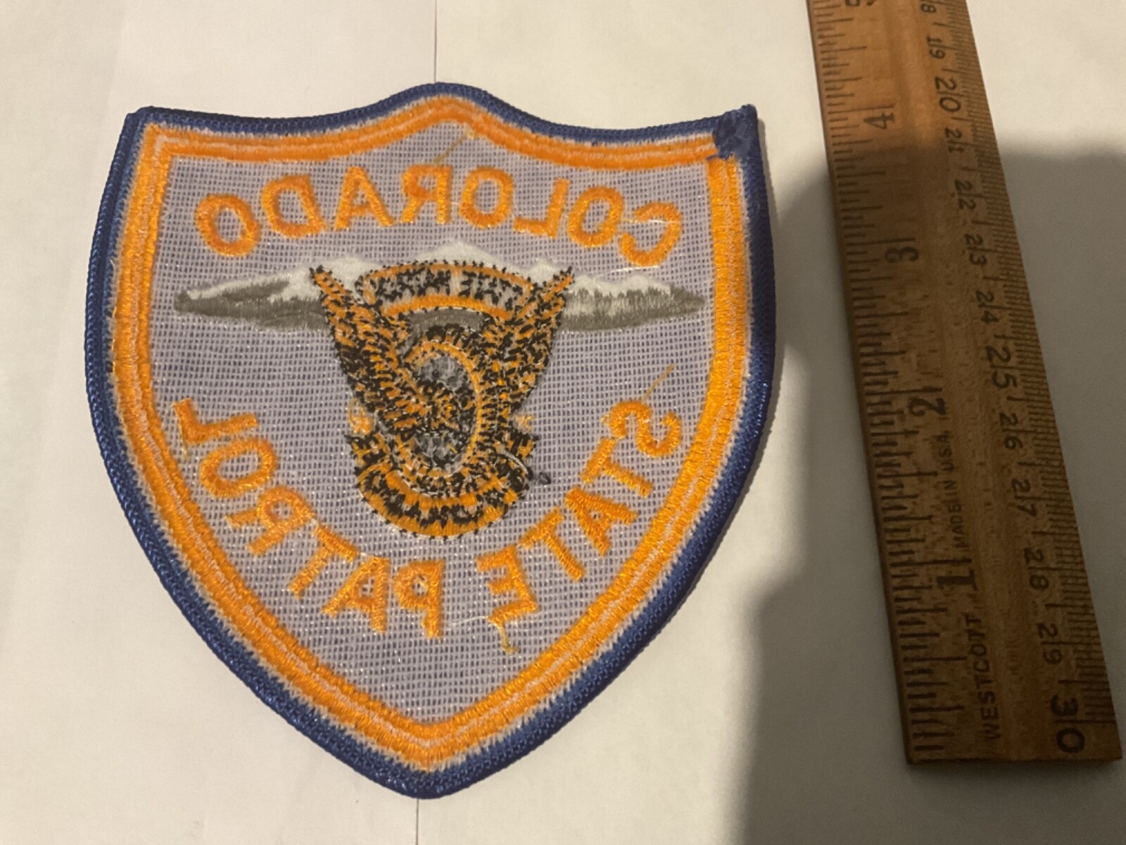 Colorado State Patrol collectable Patch New and Full Size