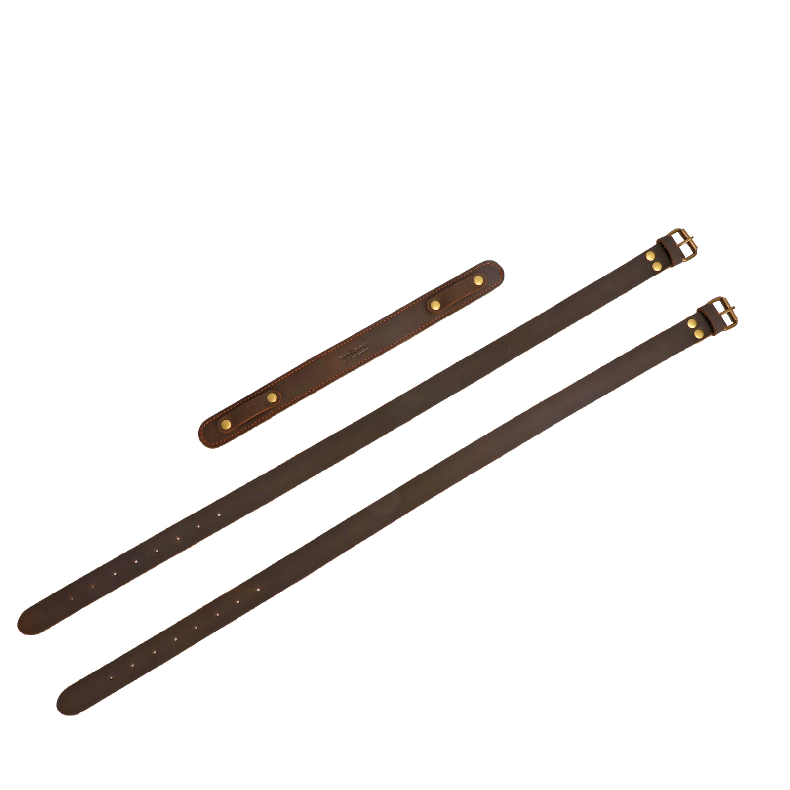 TOURBON Leather Picnic/Motorcycle Blanket Carry Handle Camp Belt Bedroll Strap