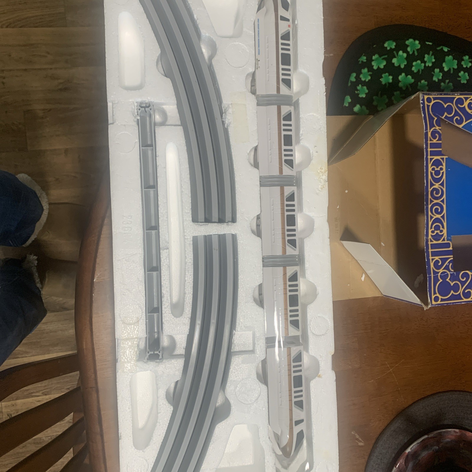 Walt Disney World Orange Line Monorail 14 FT Track Headlights & Sound Battery Op