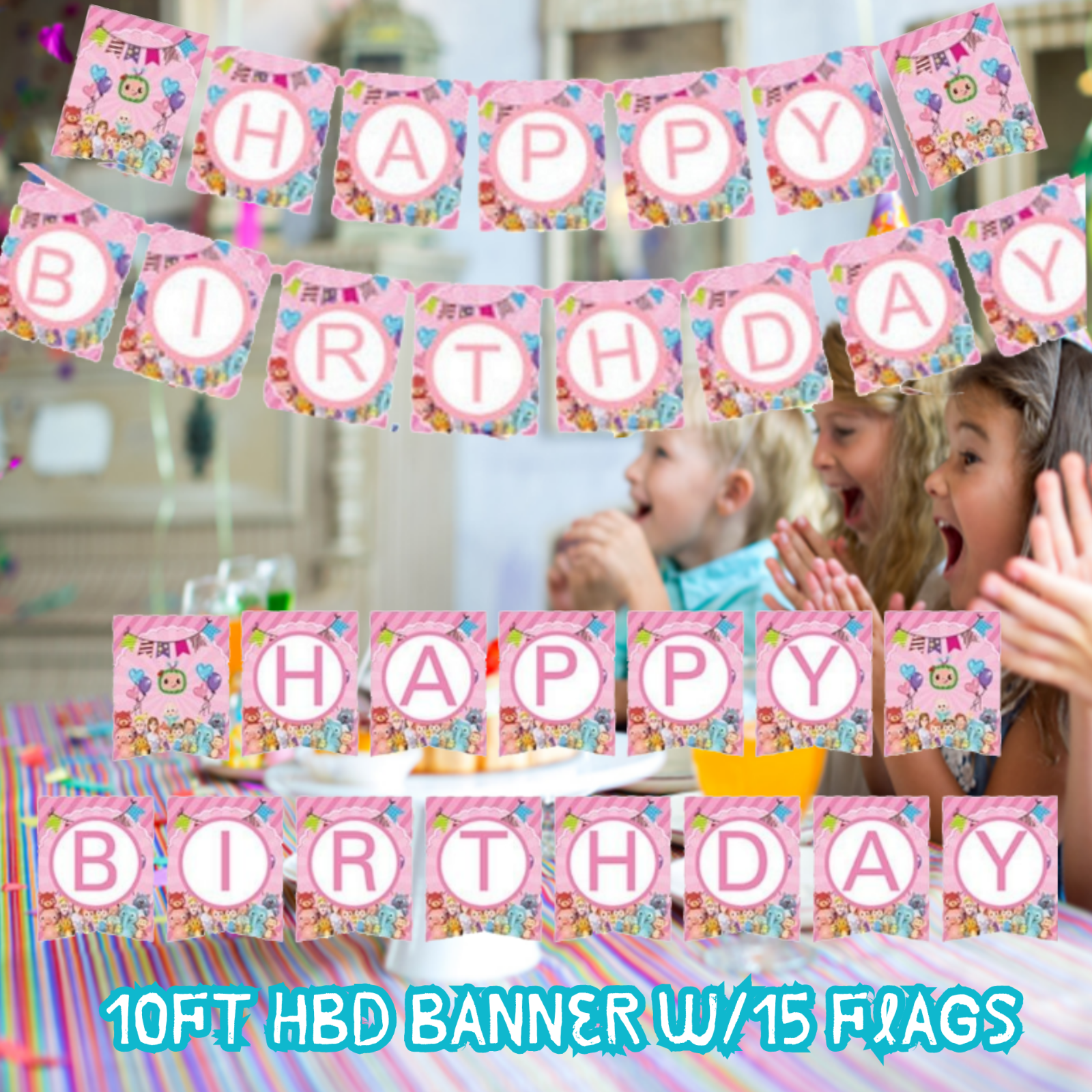 COCOMELON GIRL Birthday Party Decoration SUPPLIES BALLOON cupcake baby SHOWER