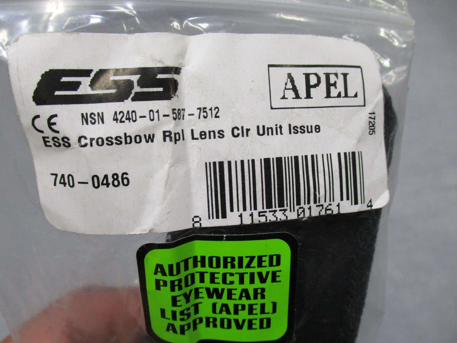 USGI MILITARY ESS Crossbow Replacement Lens Clear Unit Issue w/ Pouch