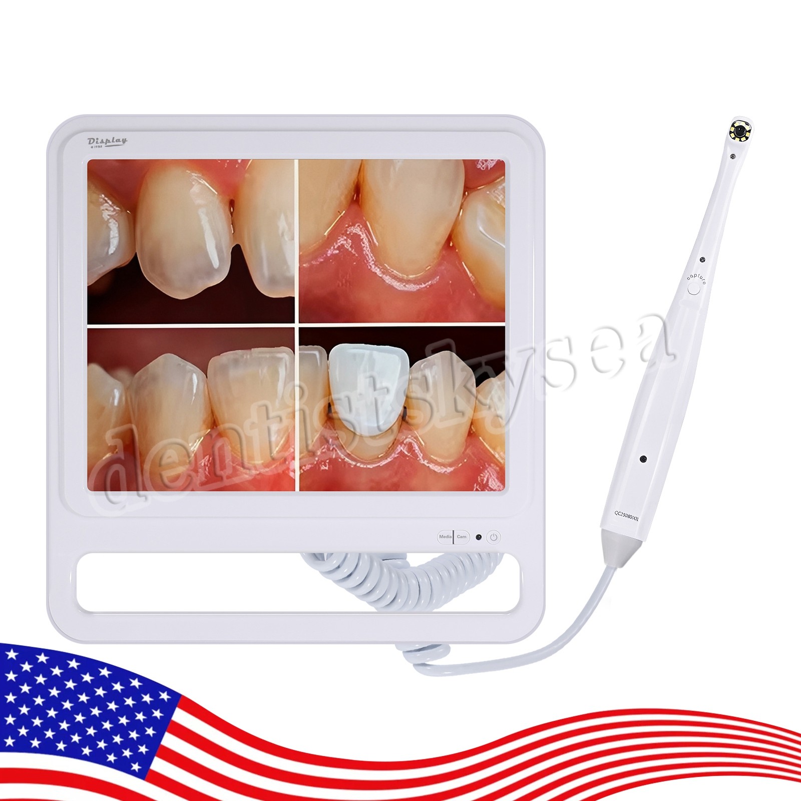 17 Inch Dental Intra Oral Intraoral Camera WIFI High Definition Digital Monitor