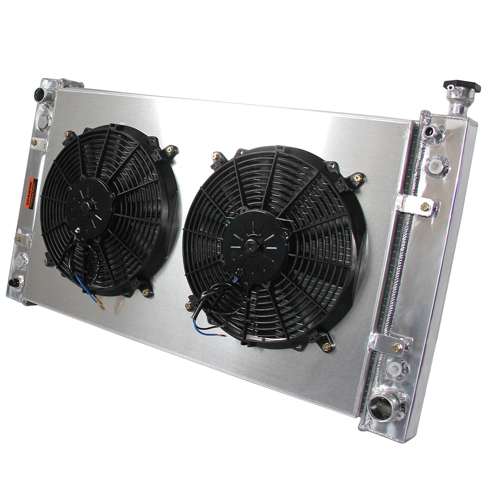 AT SPAWON For Chevrolet GMC Series Suburban 1988-1997 3Row Radiator + Fan Shroud