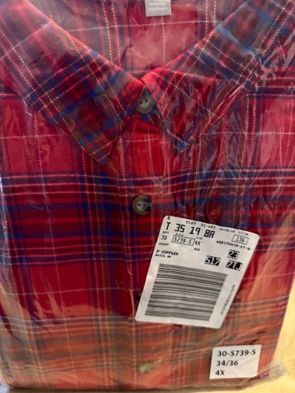 Woman Within Plus Size 4X Classic Flannel Shirt Various Colors