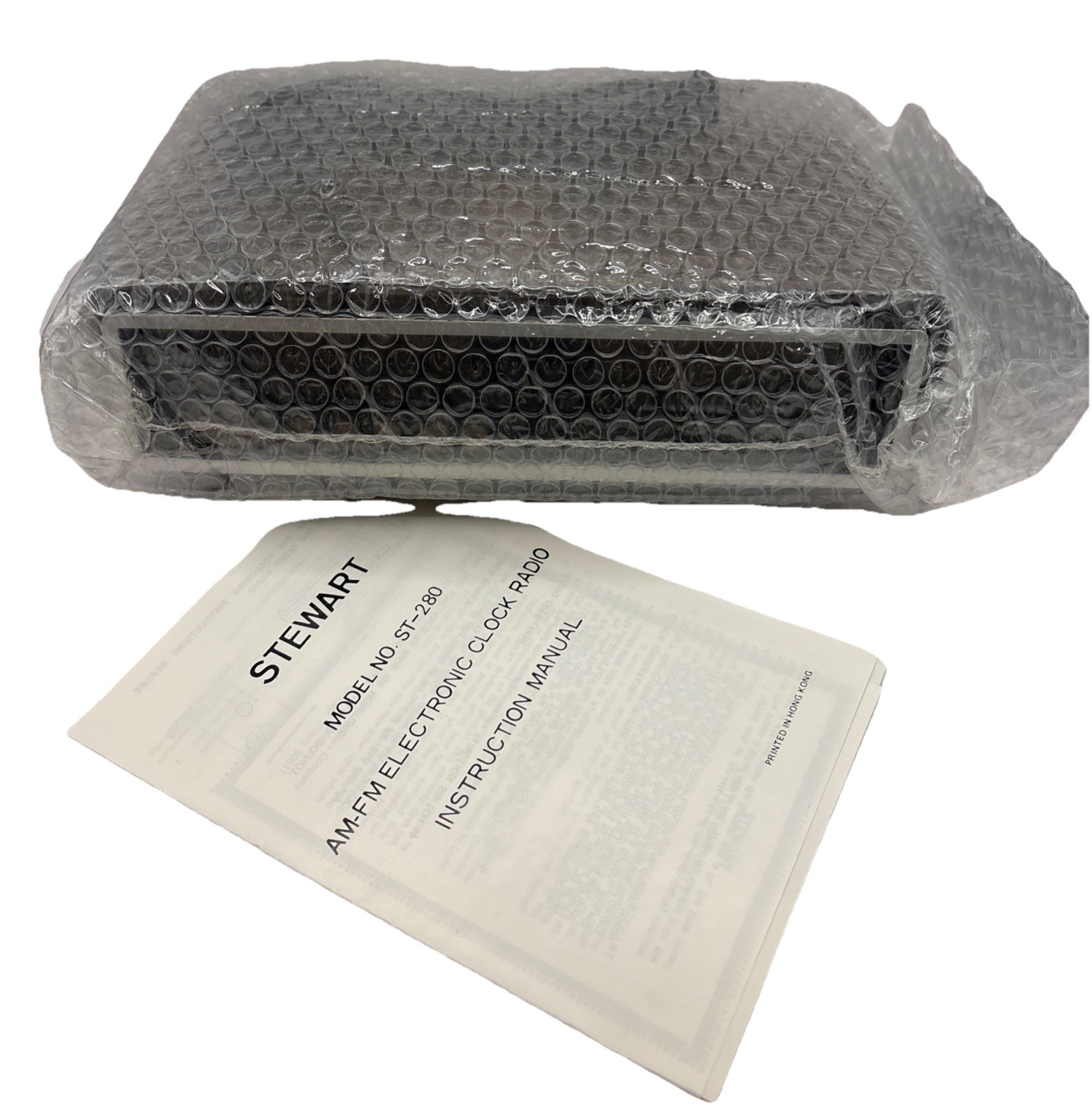 Vintage Stewart AM FM Radio Alarm Clock 1983 Model ST280 New!