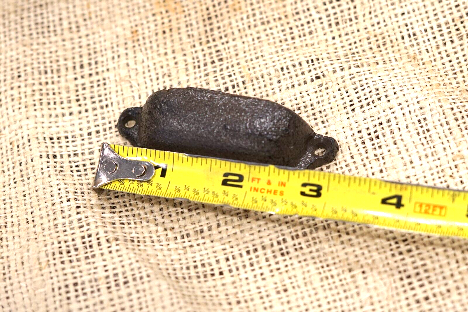 10 CAST IRON BROWN 3" ORNATE PULLS DRAWER CABINET BIN HANDLES RUSTIC VINTAGE