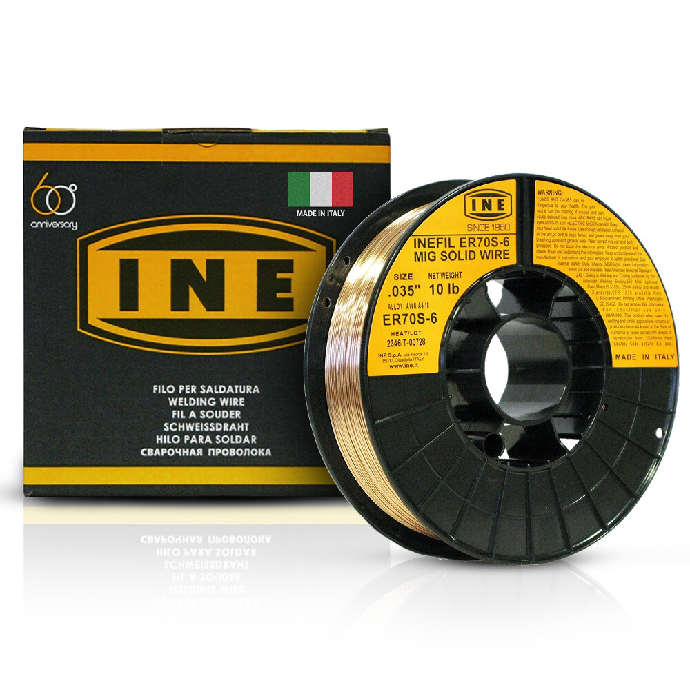INEFIL ER70S-6 .035-Inch on 10-Pound Spool Carbon Steel Mig Solid Welding Wire