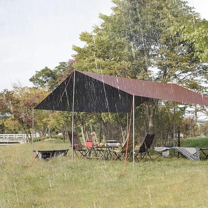 Super Heavy-Duty All Purpose Brown Poly Tarp 16 Mil Waterproof Cover Tarpaulin