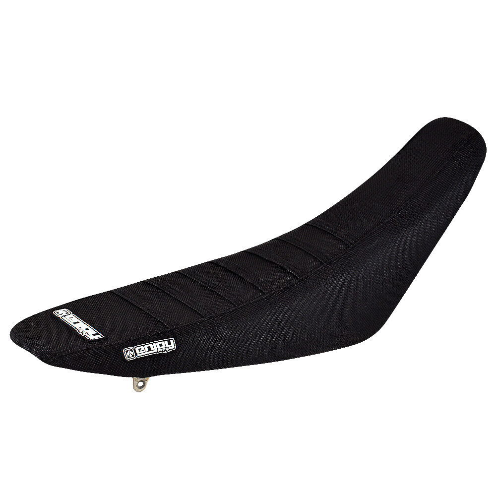 Suzuki DRZ 400 Gripper Seat Cover 2000 - 2021 Black / Black Ribs Enjoy Mfg #70