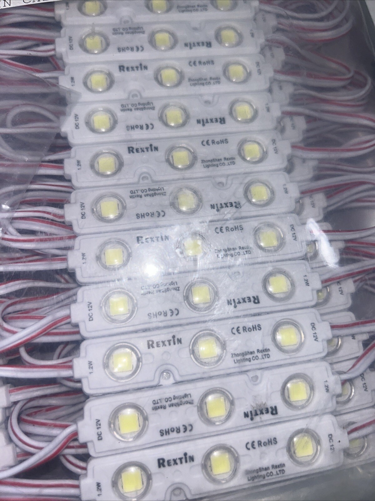 Rextin Super Bright 3 LED Module White Waterproof 200pcs