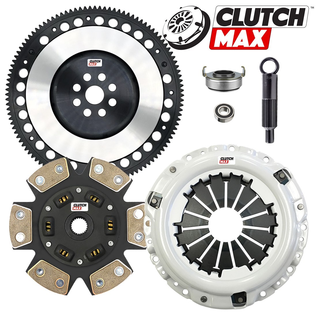 CLUTCHMAX STAGE 3 CLUTCH KIT+CHROMOLY FLYWHEEL FOR ACURA HONDA B16 B18 B20 HYDRO