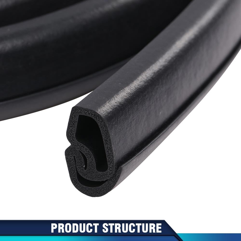 Door Seals Weatherstrip Pair Set Compatible with Ford Bronco F100-F350 1973-1979