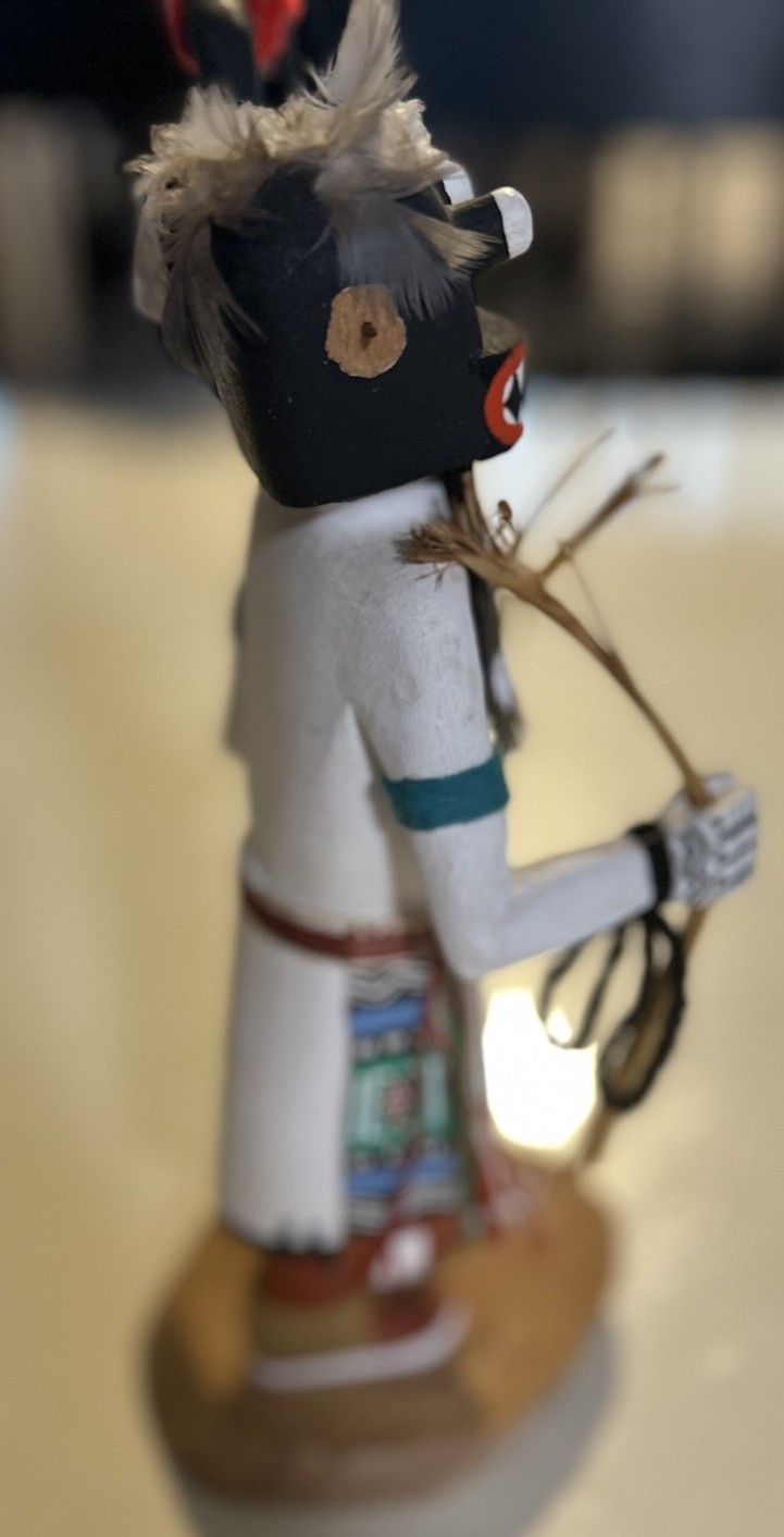 Handmade Native American Kachina Doll “Hu” Handmade/Painted Signed Alfred Reed