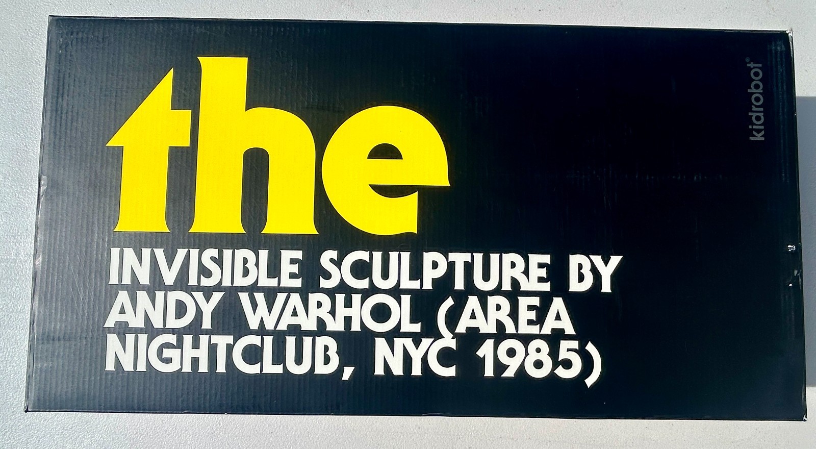 THE INVISIBLE SCULPTURE LIMITED EDITION DIORAMA ANDY WARHOL KIDROBOT