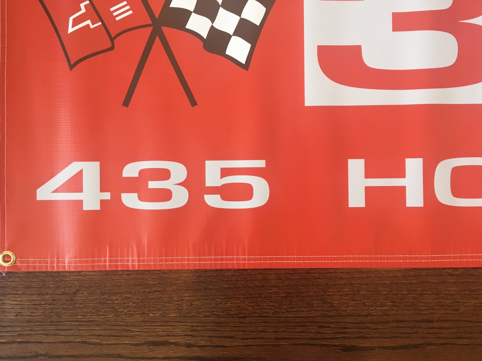 CORVETTE 427 TRI-POWER ENGINE Garage Banner Sign (Large 2'x5')