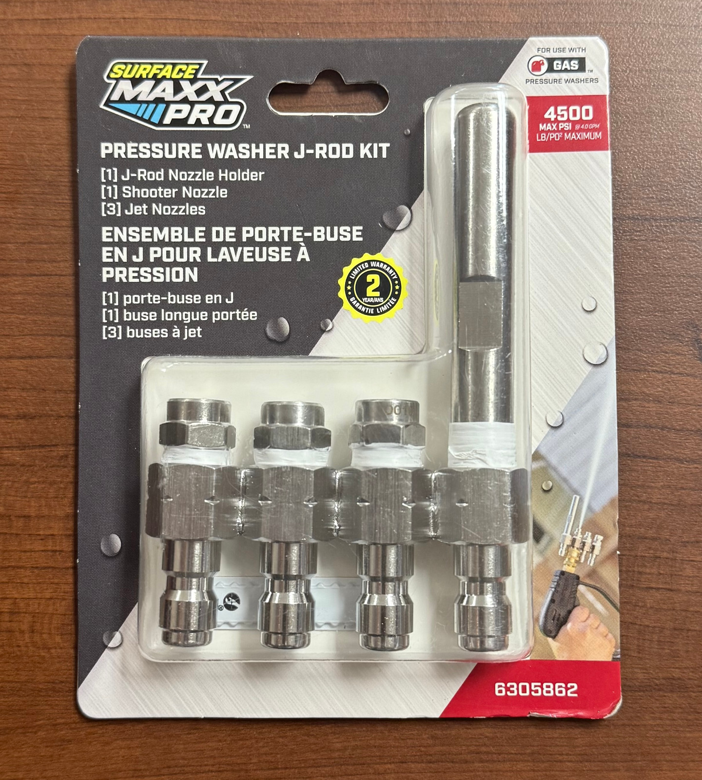 Surface Maxx Pro Pressure Washer J-Rod Nozzle Kit 6305862 - NEW!