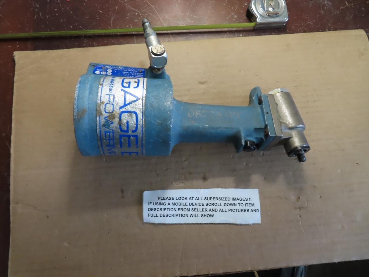 GageBilt GB CherryMax BLIND Rivet Gun GB704 AIRCRAFT AEROSPACE TOOL Pneudraulic