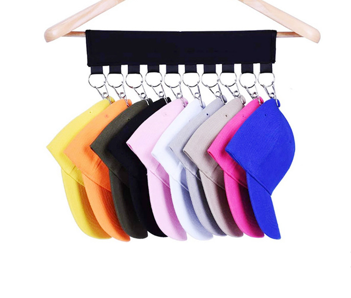 Hat Multifunctional Clip Cap Ten Clips Foldable Storage Home Hat Hanger 1Pcs