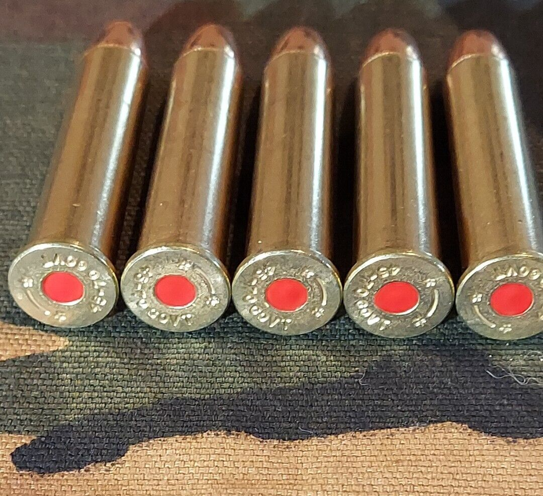 45-70 GOVERNMENT SNAP CAPS SET OF 5, BRASS AND FMJ, REAL 350gr WEIGHT!!!