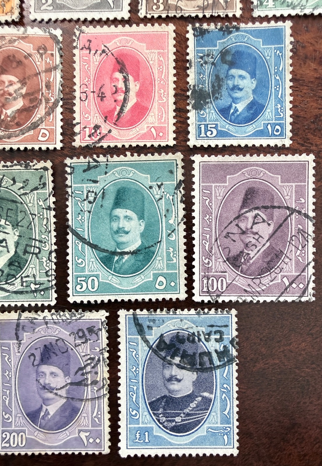 1923 Egypt King Fouad Complete Used Set 12 Stamps