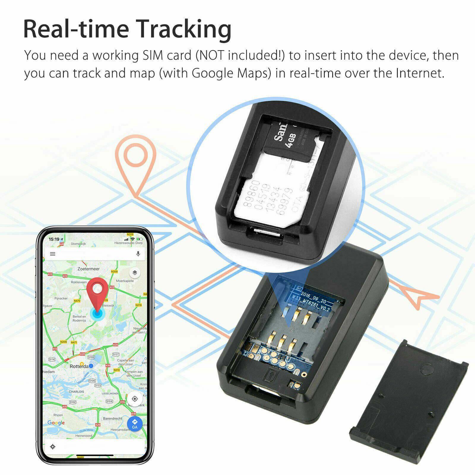 Mini Magnetic GF07 GPS Tracker Real-time Car Truck Vehicle Locator GSM GPRS 2G