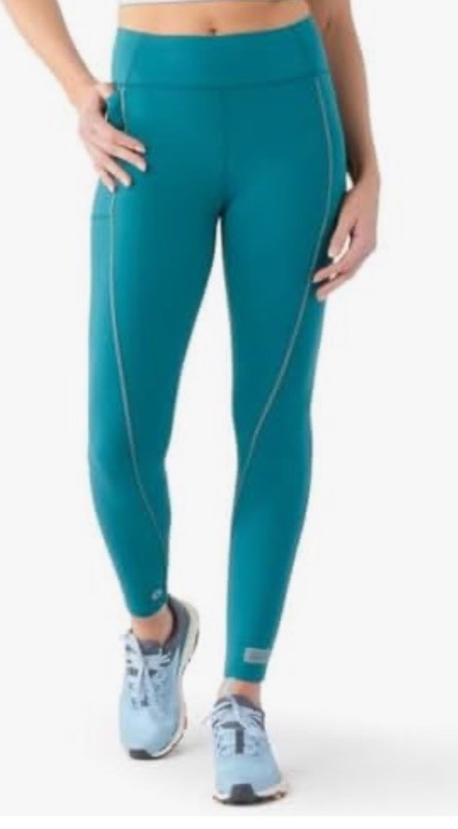 $120 Smartwool Women’s Run Leggings Pants - Emerald Green- Small - New Tags