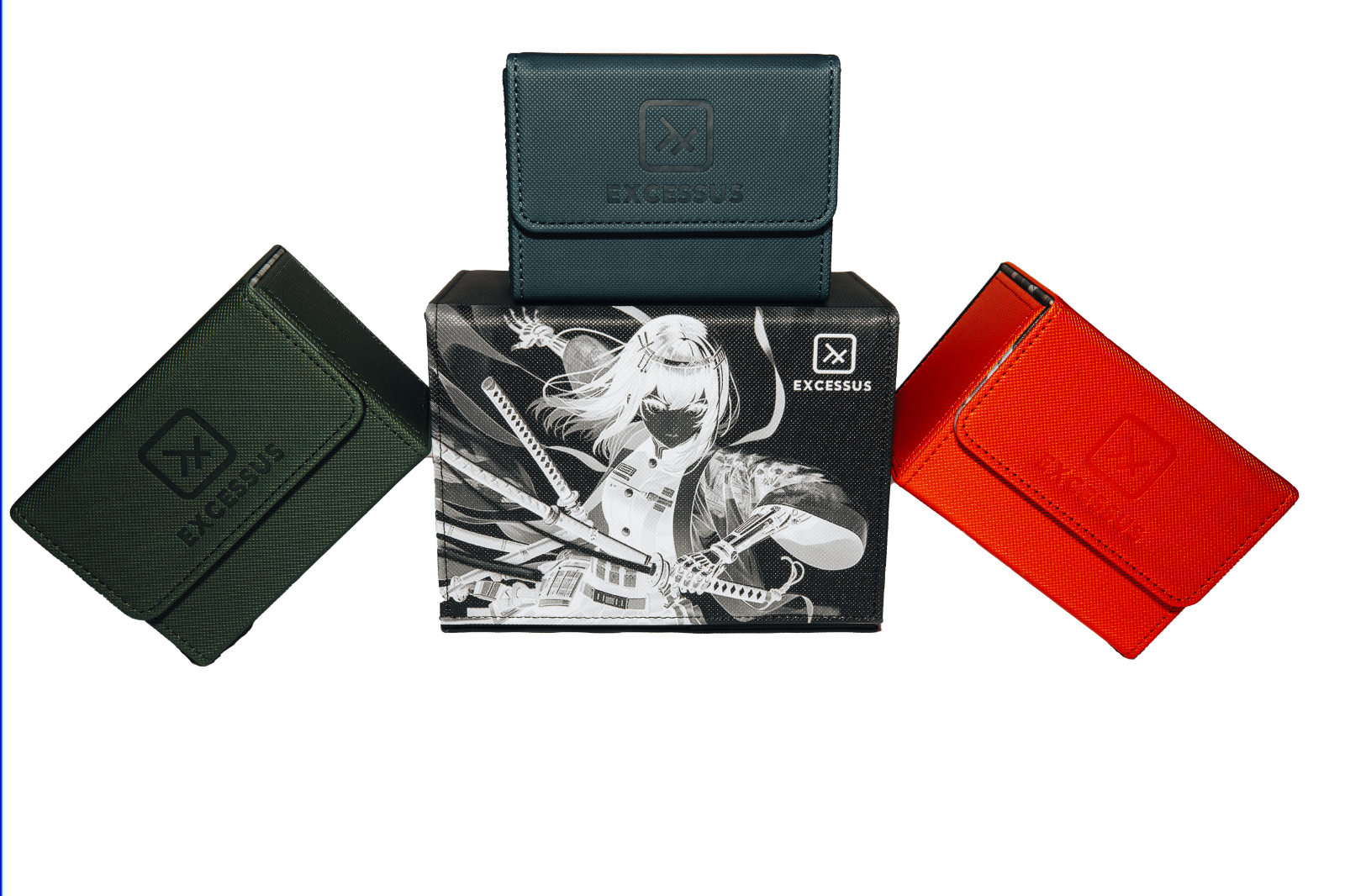 Card Deck Box Fit for MTG Deck Box with Black Card Dividers, 4 Pack COMBO