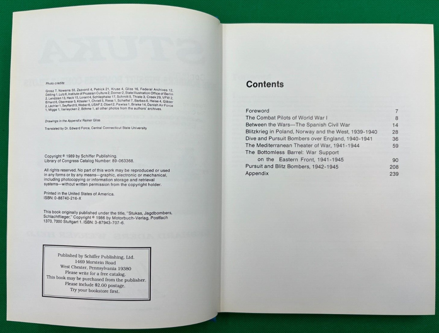 "STUKA, DIVE BOMBERS-PURSUIT BOMBERS-COMBAT PILOTS" BY GEBHARD ADERS WERNER HELD