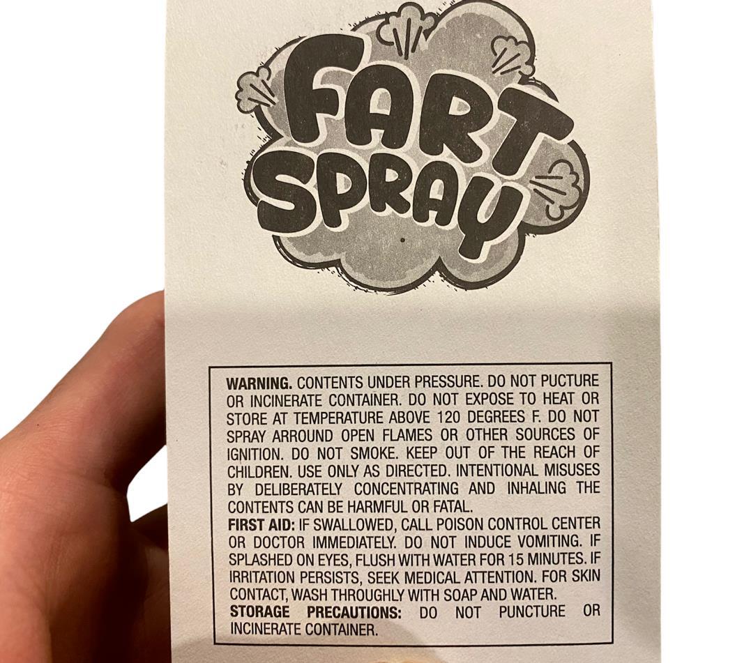 6 LARGE FART SPRAY CANS - GaG Liquid Stinky Poop Ass Turd Vomit Puke Stink Prank