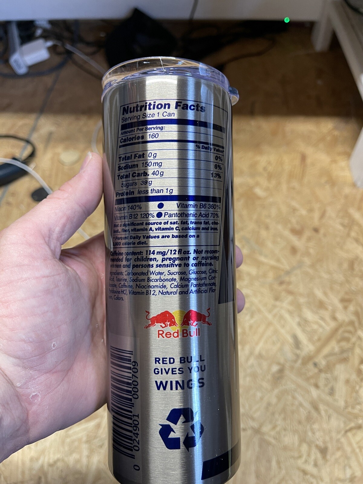 RedBull Stainless steel Double walled Tumbler 20oz 