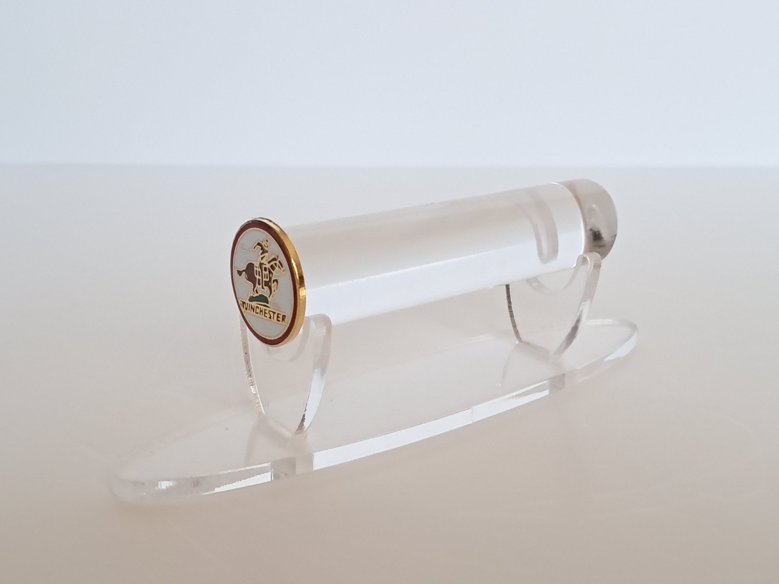 Handgun Firearm Gun Safe Shelf Display Rod - 7/8" Winchester Enamel Topper