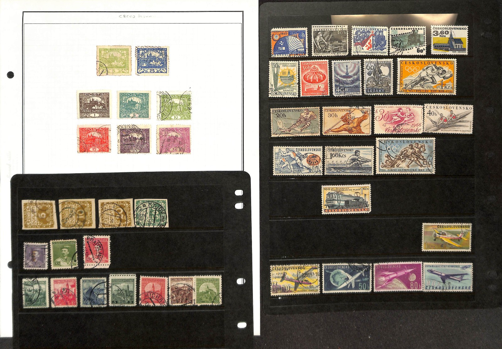 Czechoslovakia Stamp Collection on 50 Harris Pages, 1918-1983 (BK)