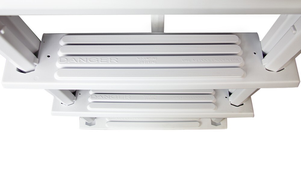 Heavy Duty Resin In-Pool Above Ground Swimming Pool Ladder - 48" up to 54"