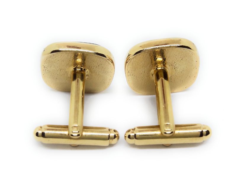 LIONS CLUB CUFFLINKS 18KT GOLD PLATED