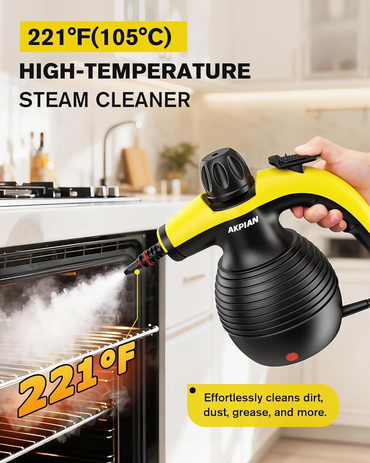 Handheld Steam Cleaner, Steamer for Cleaning, Multipurpose Portable Steam Cleane