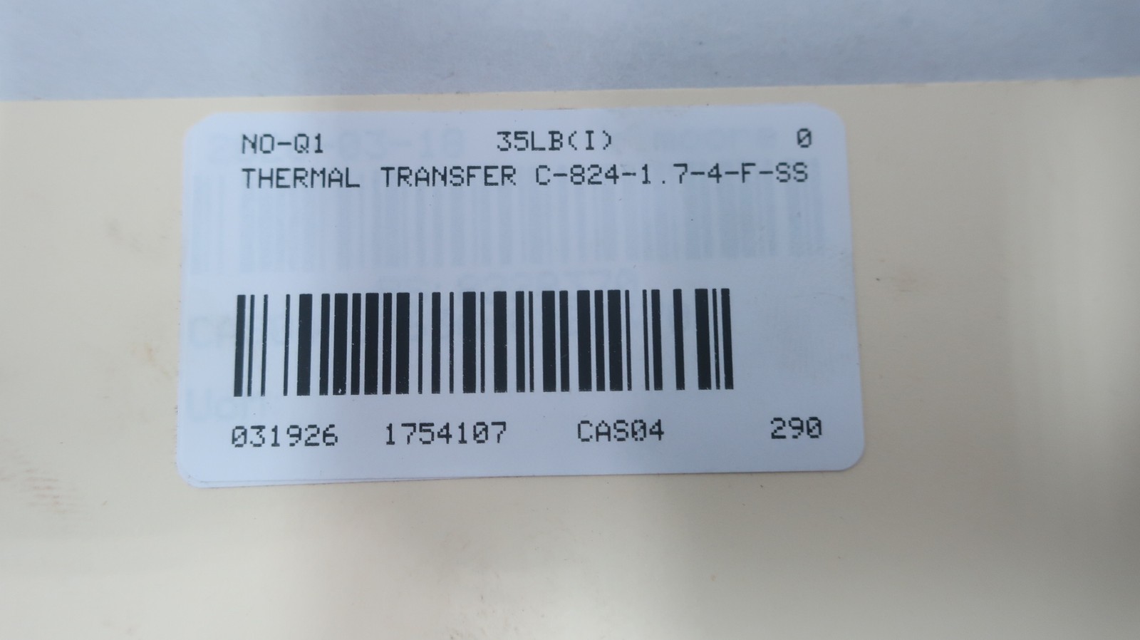 Thermal Transfer C-824-1.7-4-F-SS Shell And Tube Heat Exchanger 1-1/2in X 3/4in