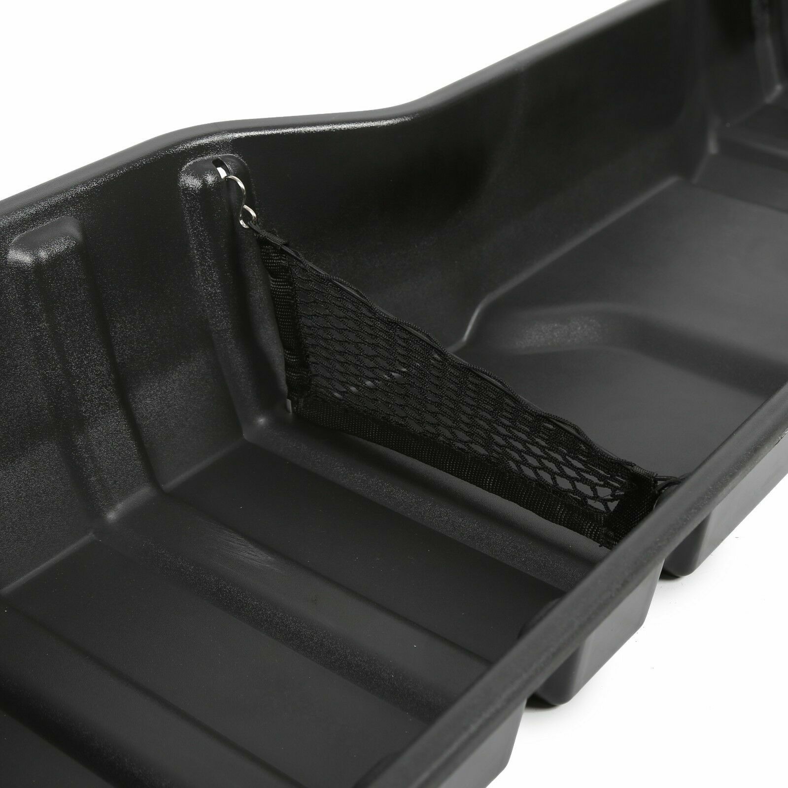 Black Underseat Storage Box for 07-18 Chevy Silverado 07-19 GMC Sierra CREW CAB