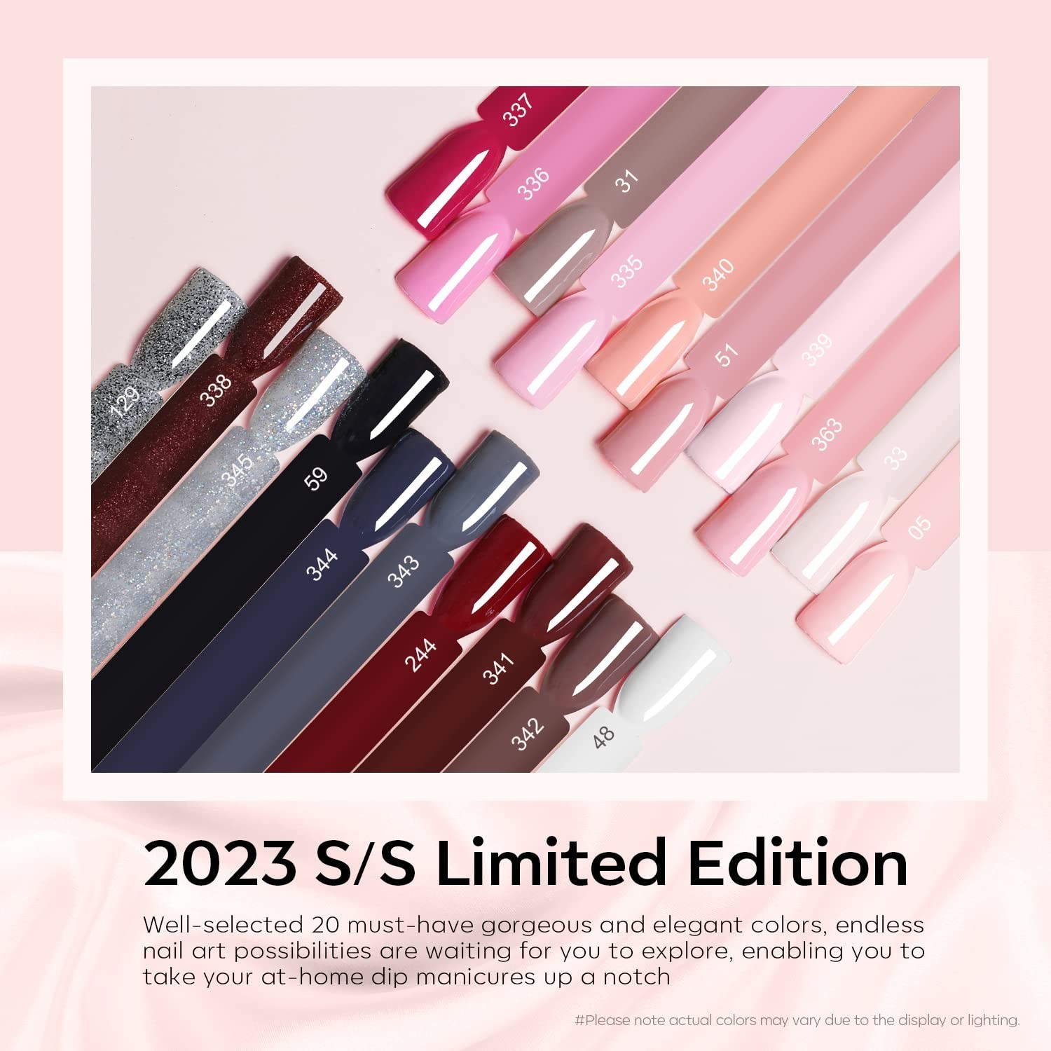 Modelones 32 Pcs Dip Powder Nail Kit Starter 20 Colors Nude Pink Acrylic Set NEW