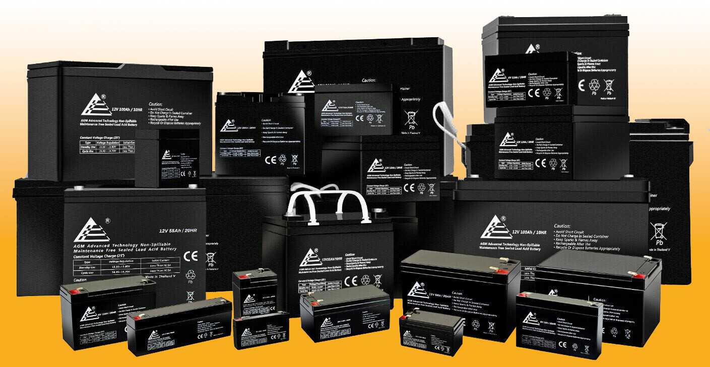 SEALED LEAD ACID BATTERY 12V 18Ah 12Ah 10Ah 9Ah 8Ah 7.2Ah 7Ah 5Ah 4.5Ah 3.3Ah