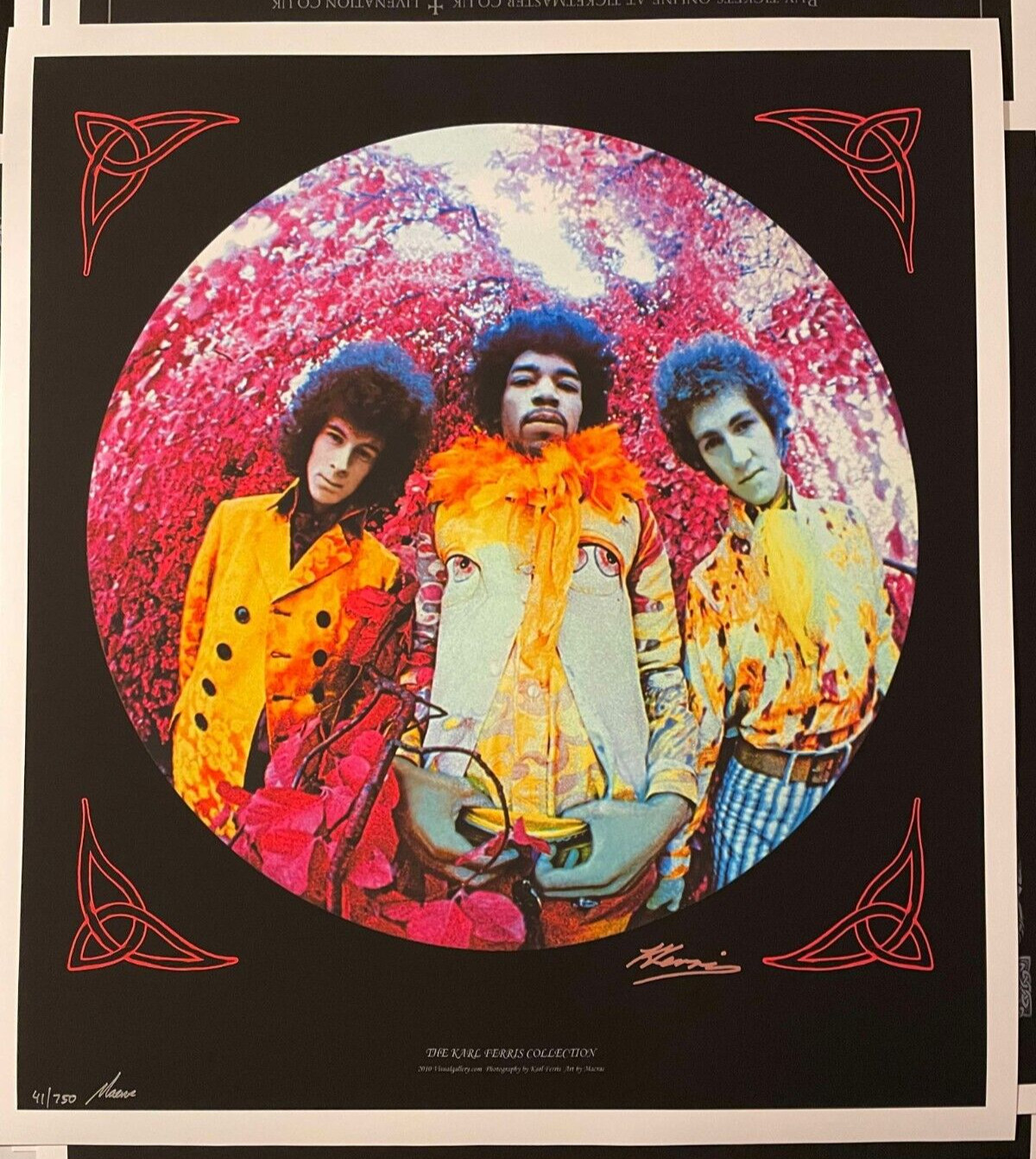 The Jimi Hendrix Experience Art Print Are You Experienced s/n Edition MACRAE