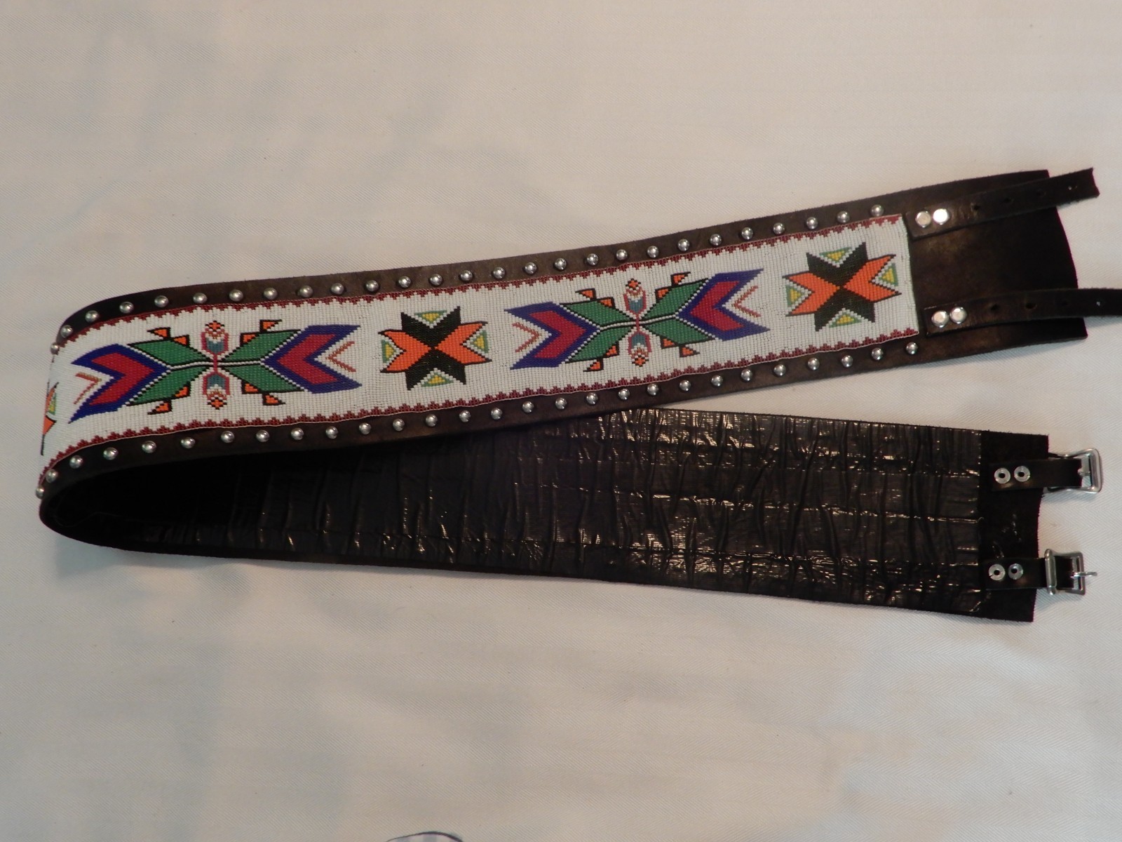 Native American Fully Beaded Ceremony Regalia Belt ~ Handmade by Charles Pratt