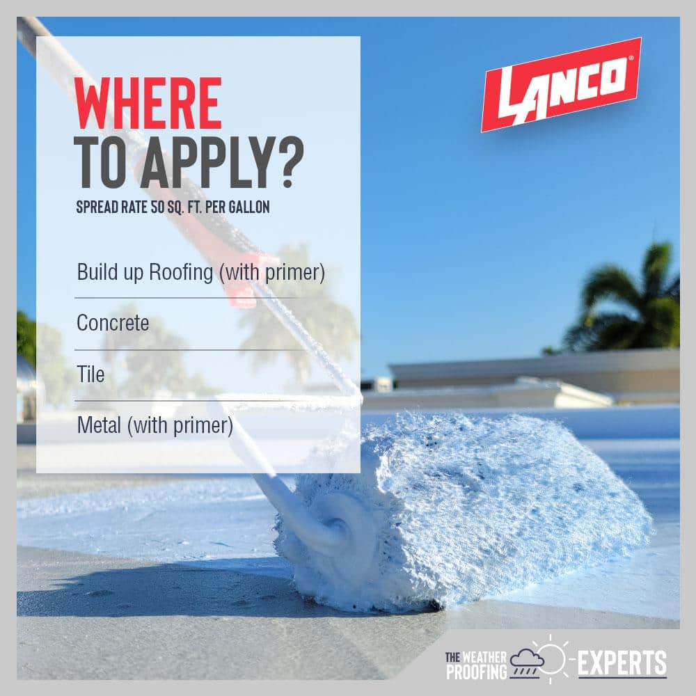 5 Gal. White-Seal 100% Acrylic Elastomeric Reflective Roof Coating with High Dir