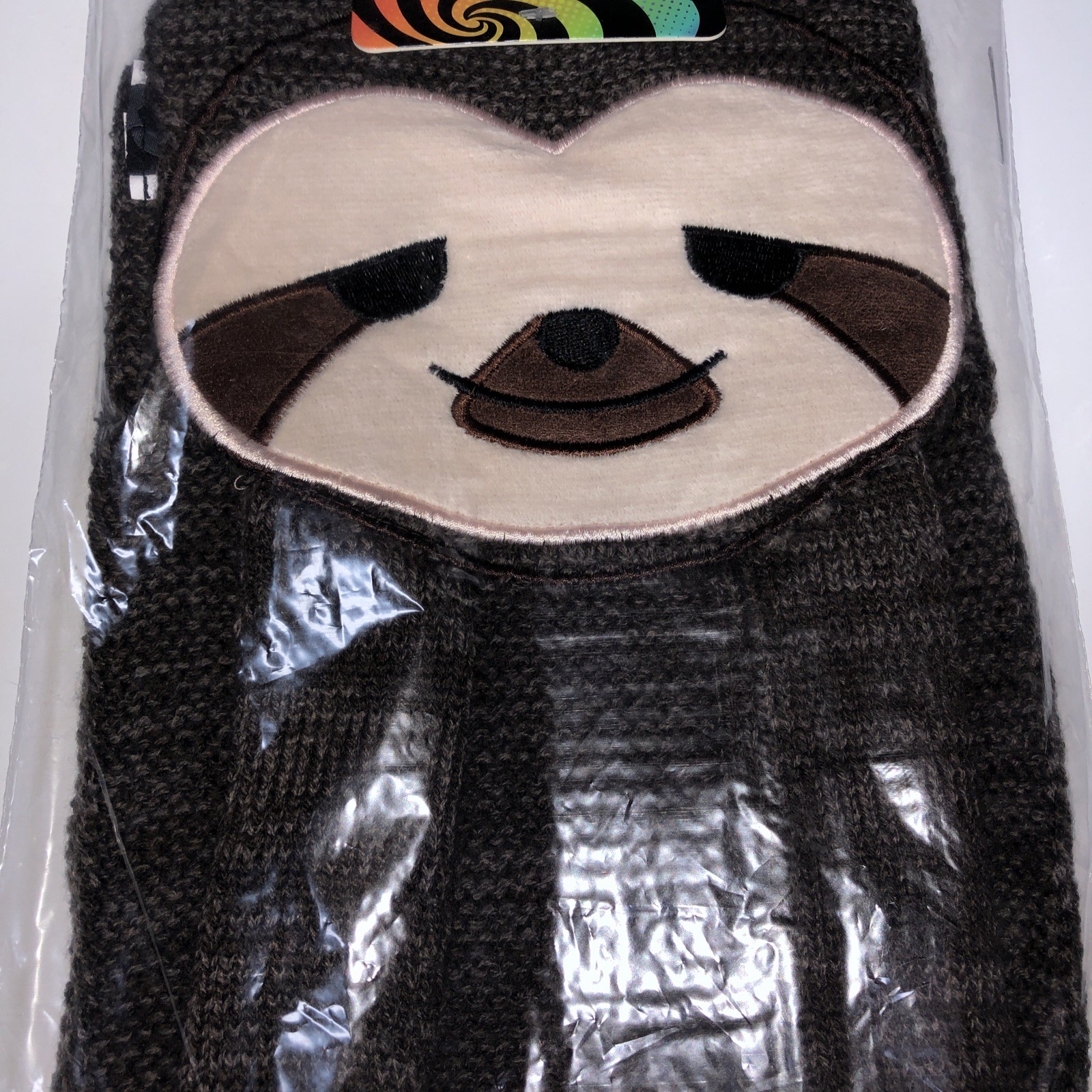 ELOPE Super Chill Sleepy Sloth Knit Scarf Custom Knitted NWT