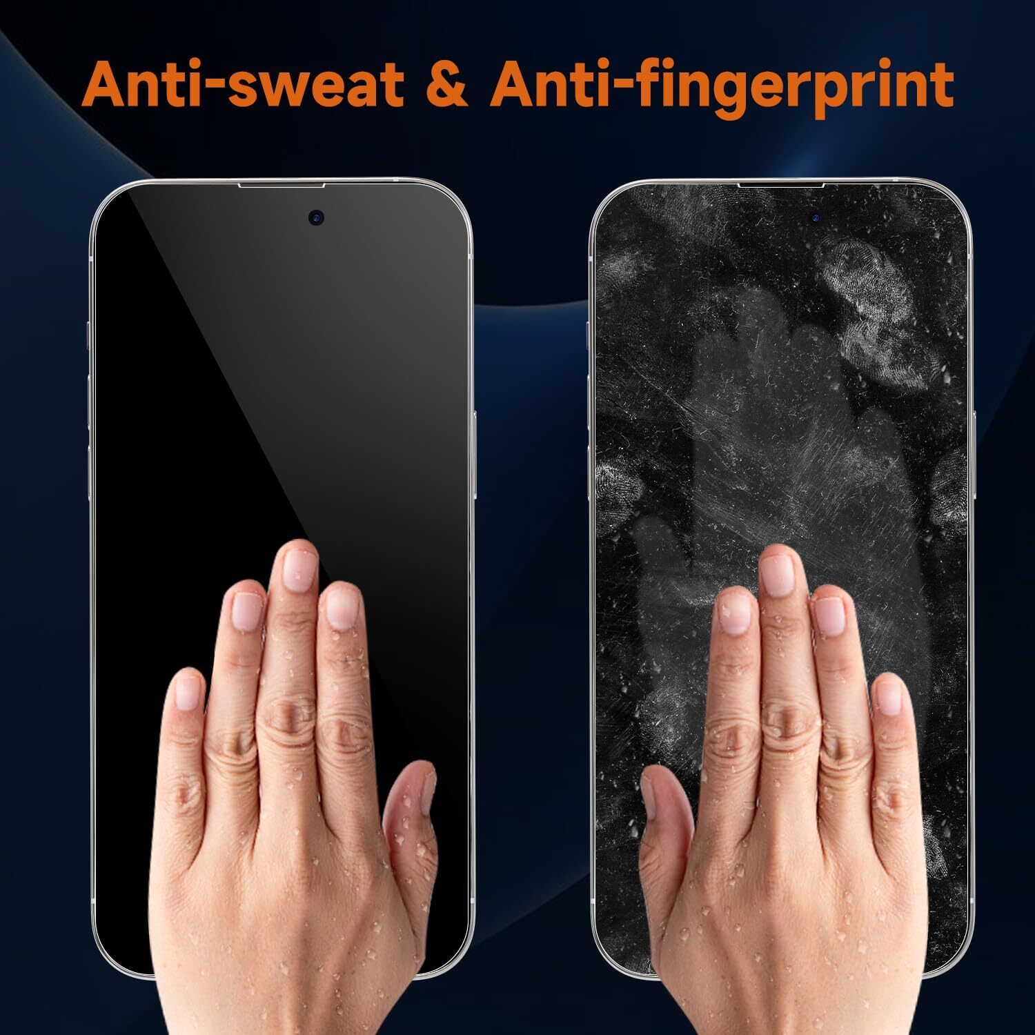 2x iPhone 16 15 Pro Max 14 13 12 11 Plus Privacy Tempered Glass Screen Protector