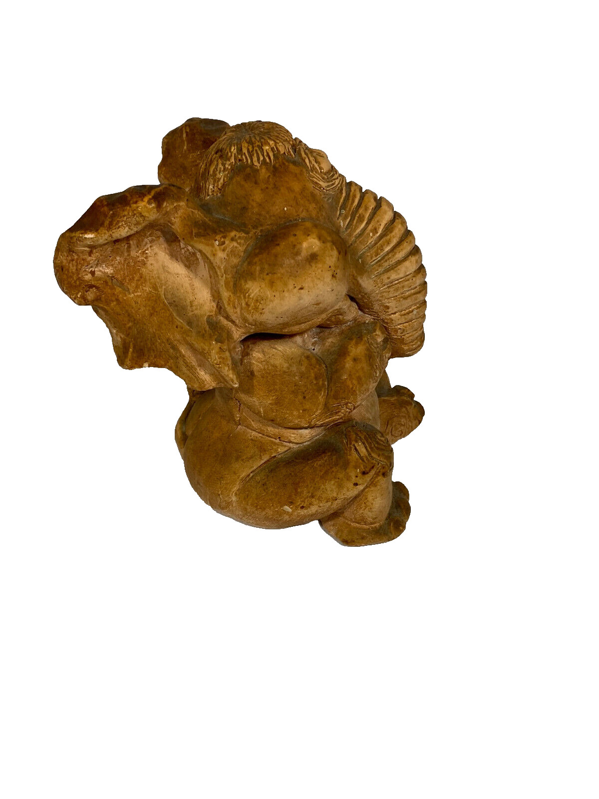 Glogs Comedic Art Composite Sitting Elephant Eating Peanuts