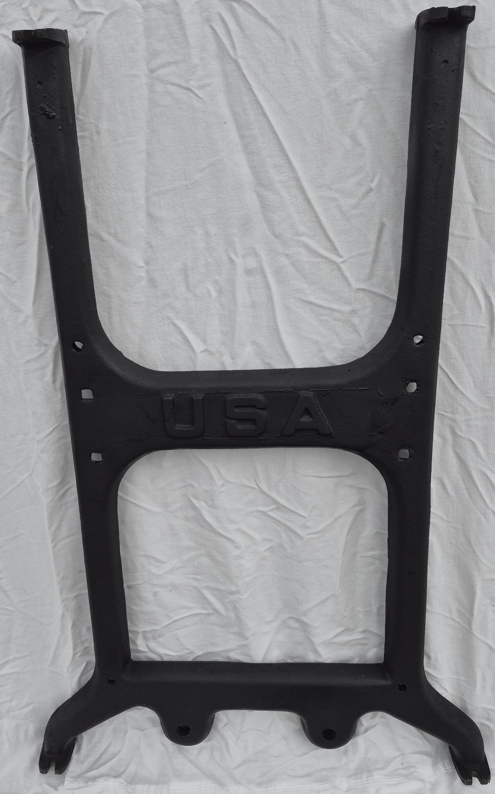 Antique Industrial Vintage Cast Iron Table Legs USA 28 Inches Tall