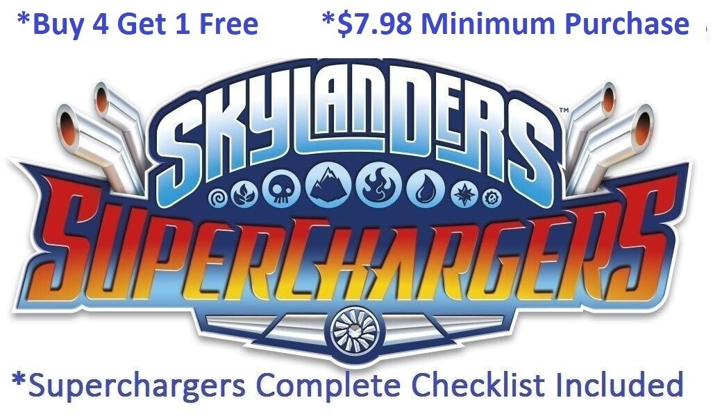 *Buy 4=1Free Skylanders SuperChargers Complete UR Set w Checklist*$7.98Minimum👾
